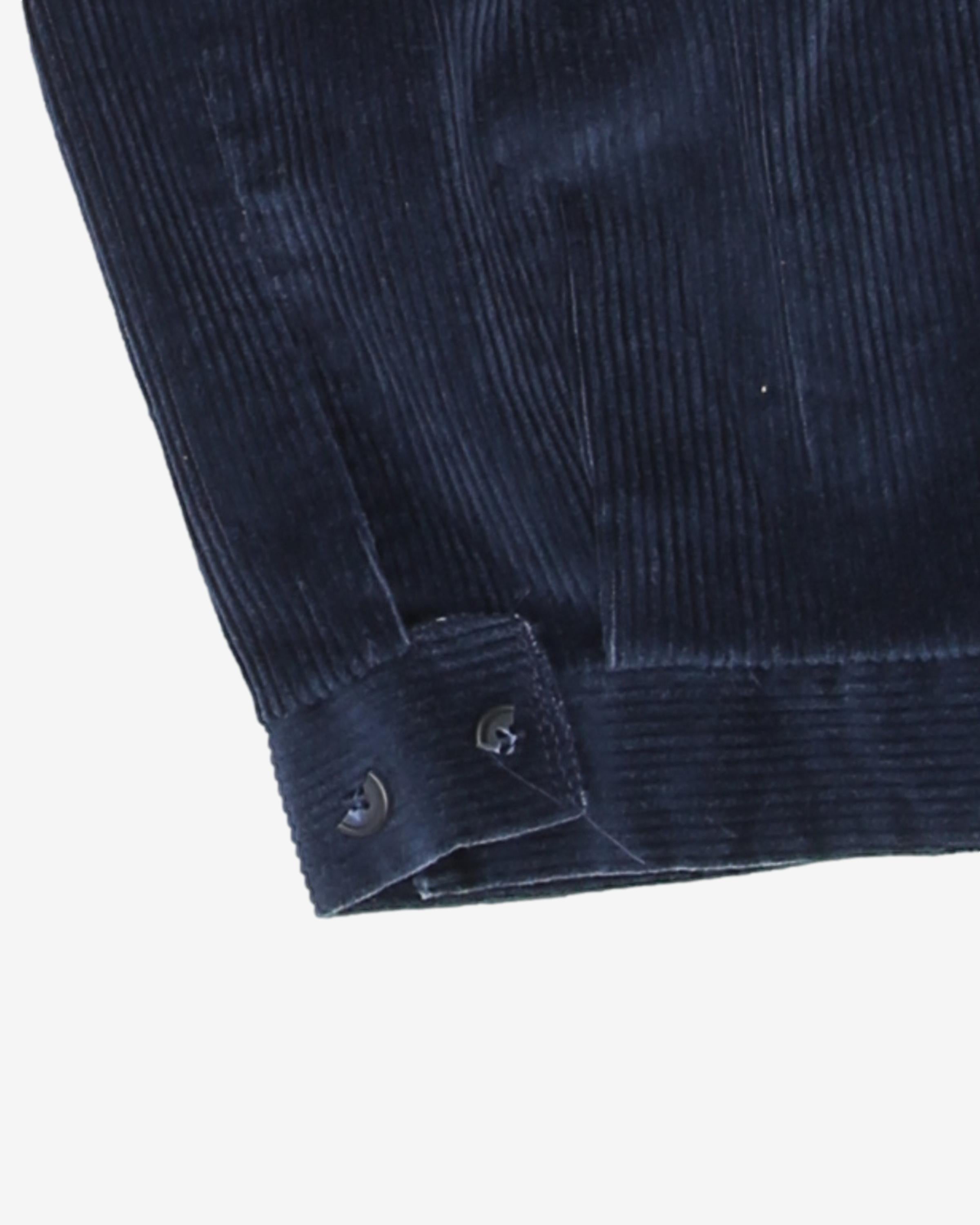 Eddie Bauer Navy Cord Wide Trousers -  W27 L21
