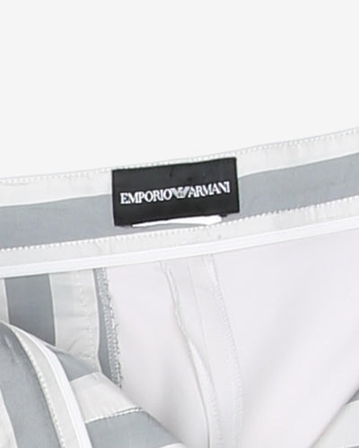 Emporio Armani Cream Wide Trousers -  W32 L31