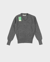 Vintage 70s Deadstock With Tags Benetton Dark Grey Pullover Knit - Youth L