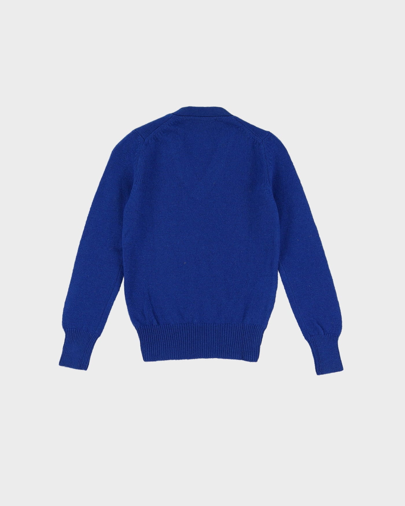 Vintage 70s Deadstock With Tags Benetton Blue Pullover Knit - Youth M