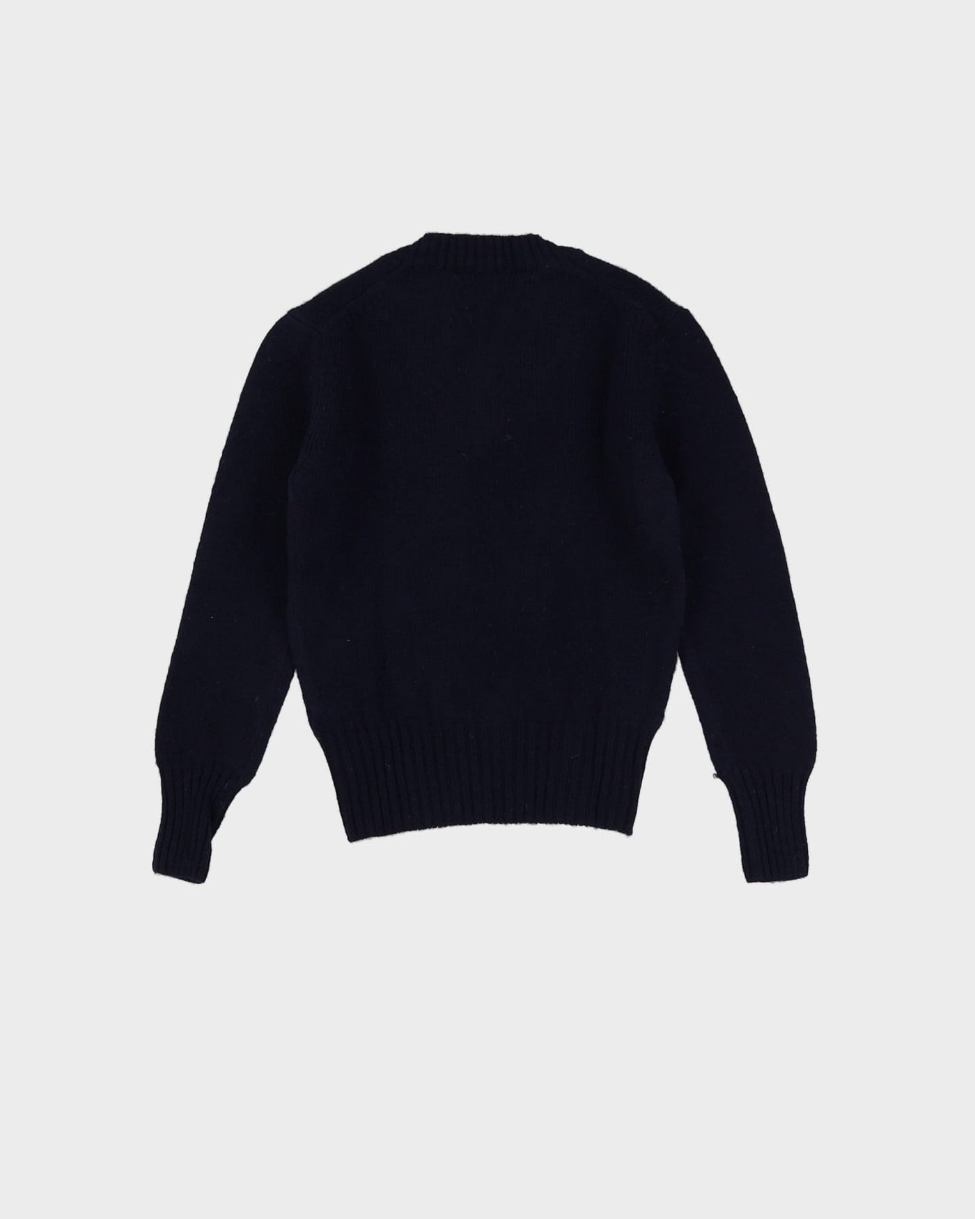 Vintage 70s Deadstock With Tags Benetton Navy Pullover Knit - Youth S