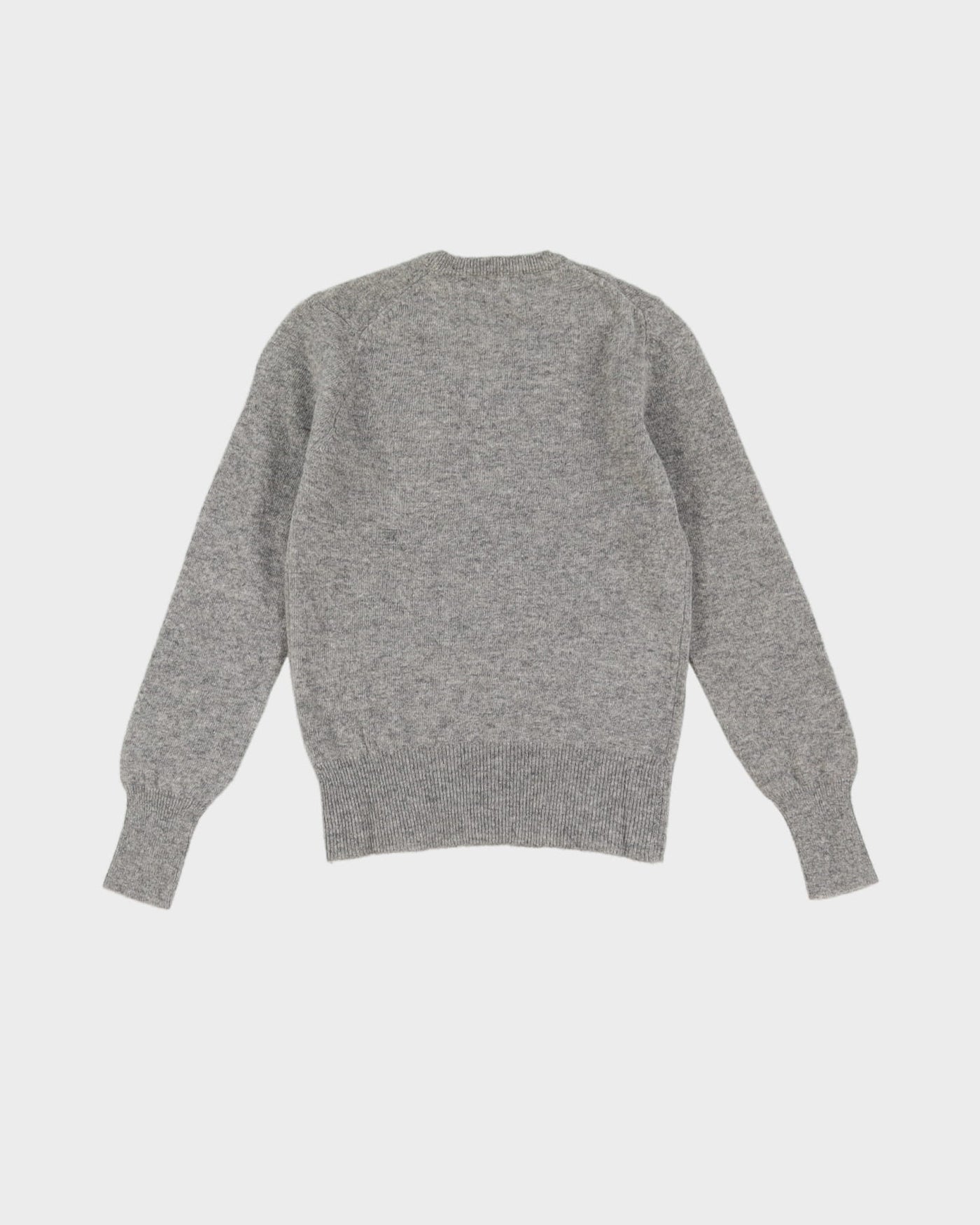 Vintage 70s Deadstock With Tags Benetton Grey Pullover Knit - Youth M