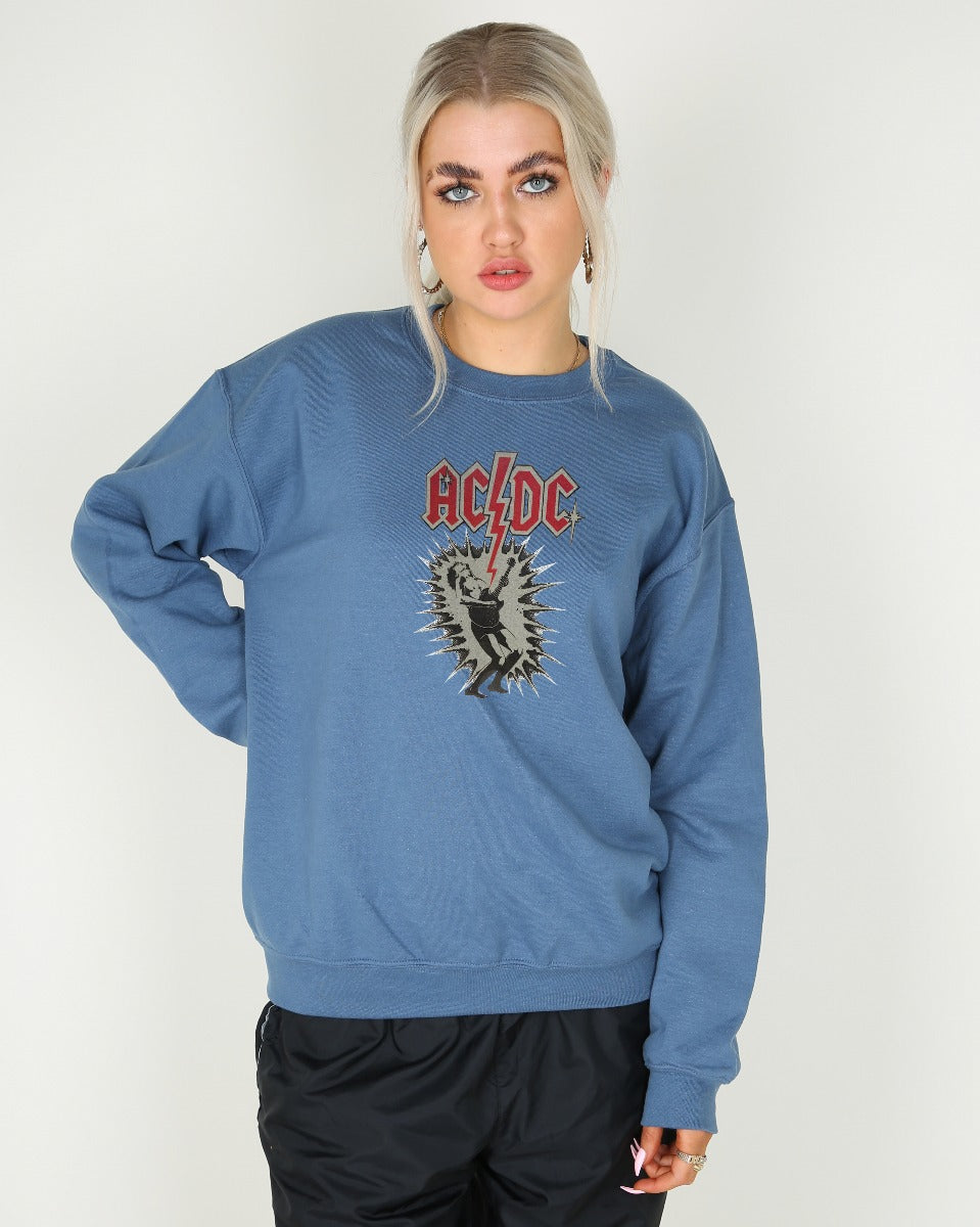 Vintage 70s ACDC Transfer Sweatshirt