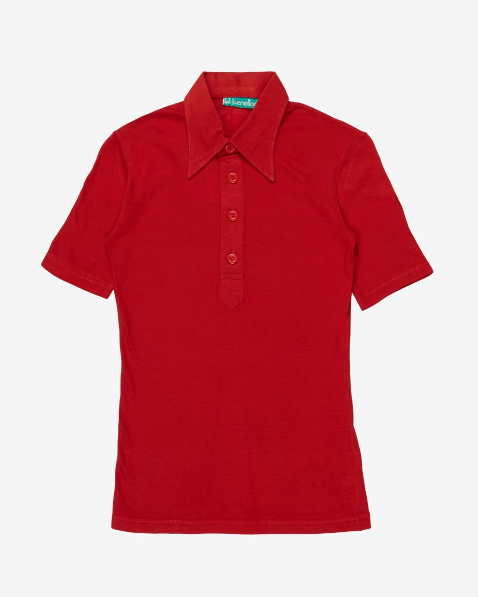 Benetton Deadstock 1970s Polo Shirt