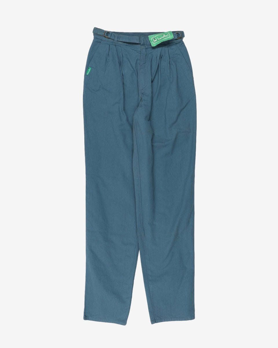 Benetton deadstock 1980's pleated high waisted trousers