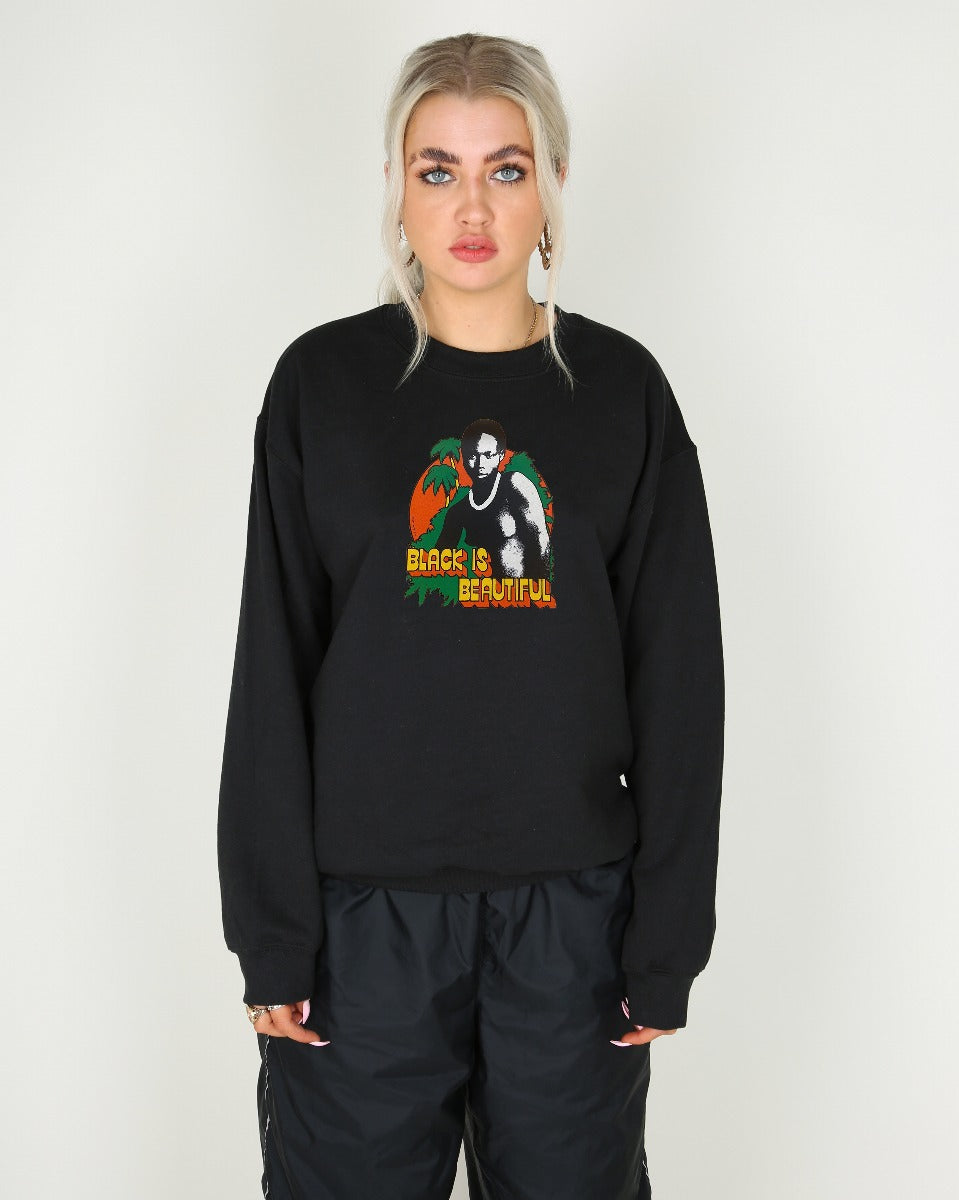 Vintage 70s Black Is Beautiful Transfer Sweatshirt