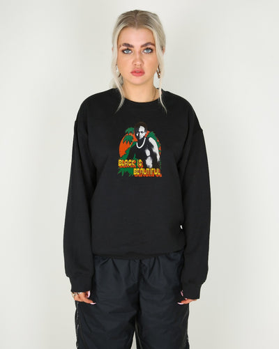 Vintage 70s Black Is Beautiful Transfer Sweatshirt