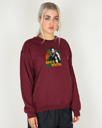 Vintage 70s Black Is Beautiful Transfer Sweatshirt