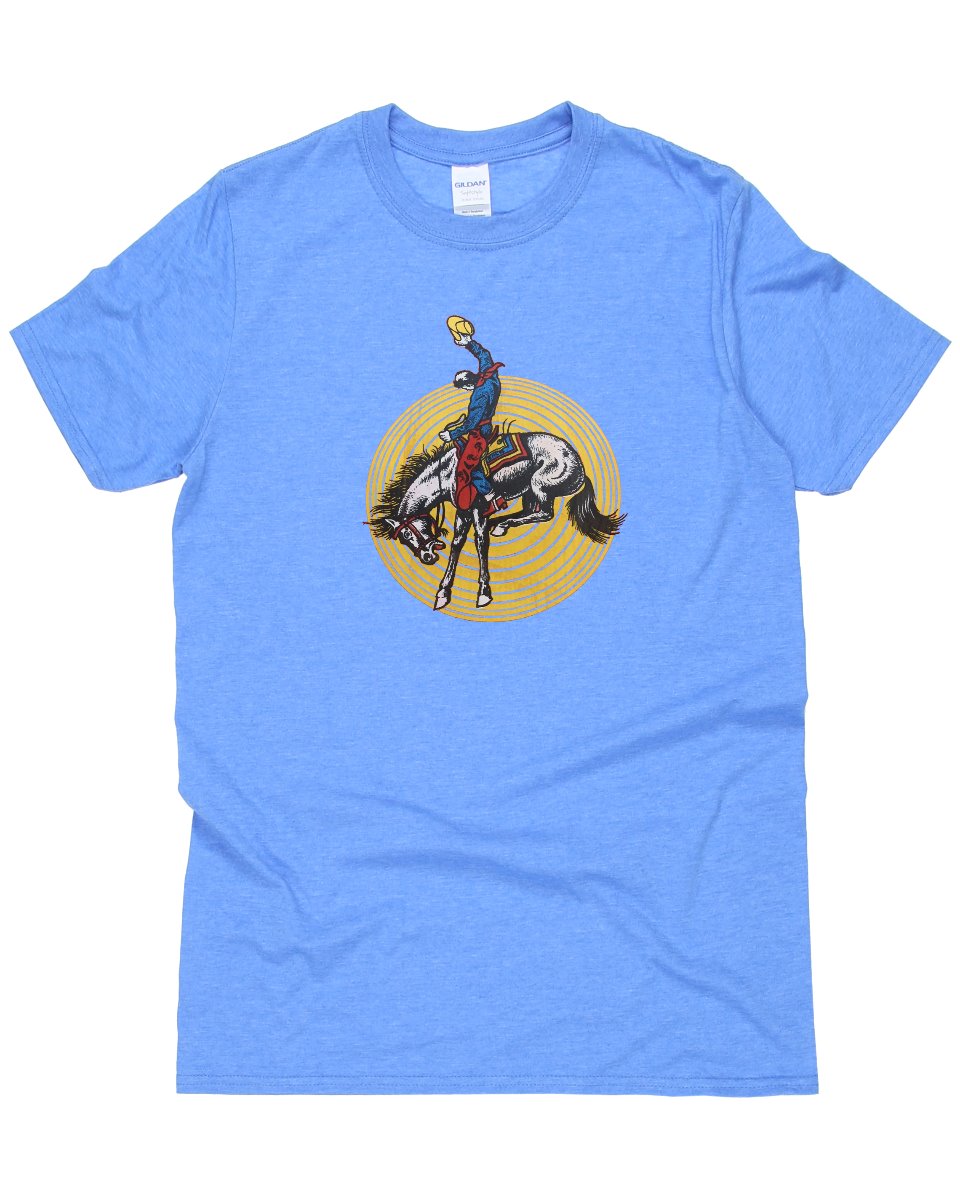 Vintage 70s Cowboy Vinyl Transfer T-Shirt