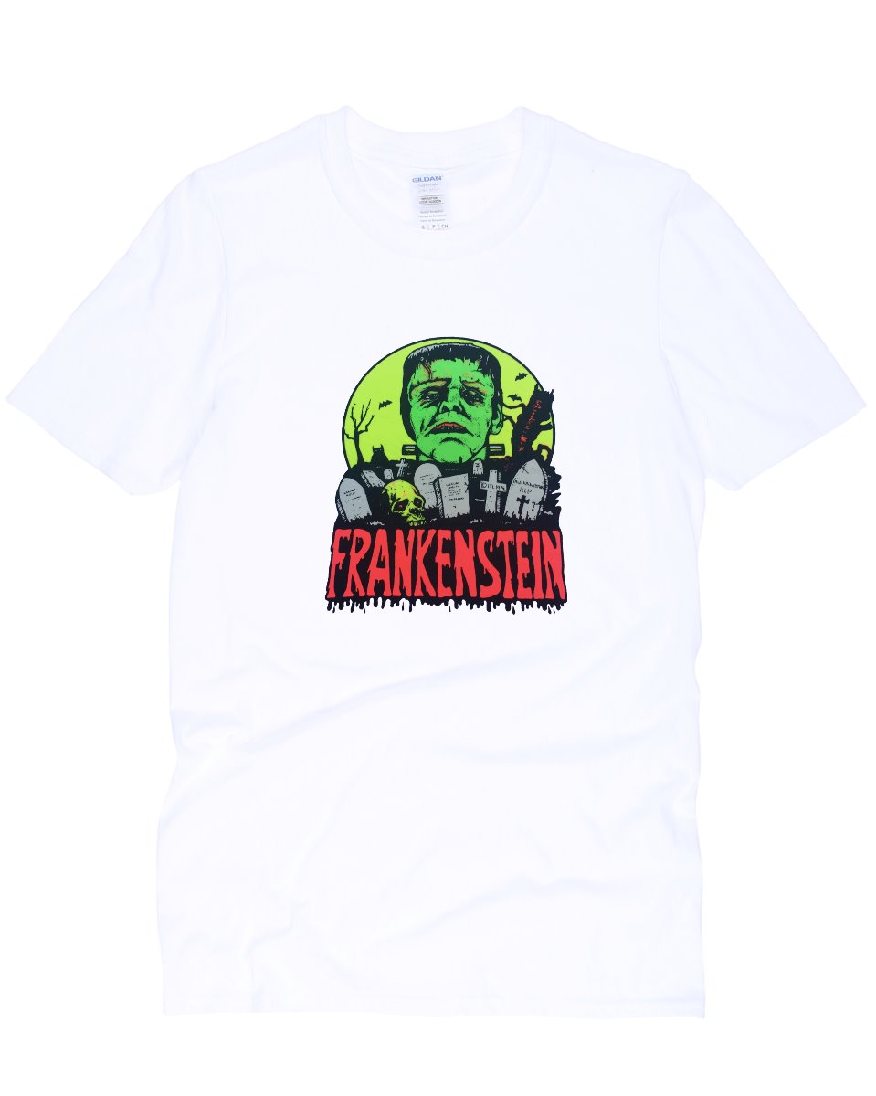 Vintage 70s Frankenstein Vinyl Transfer T-Shirt