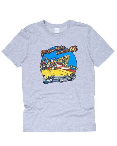 Vintage 70s Get Your Kicks on Route 66 Vinyl Transfer T-Shirt