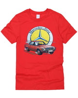 Vintage 70s Mercedes Benz Vinyl Transfer T-Shirt