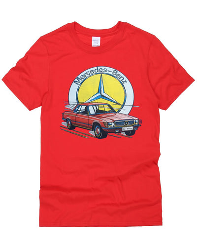 Vintage 70s Mercedes Benz Vinyl Transfer T-Shirt