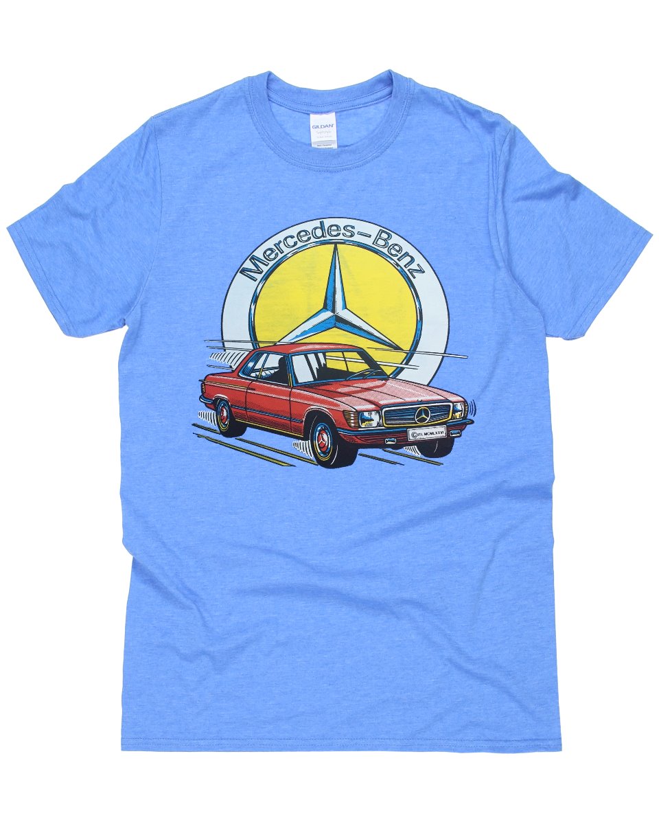 Vintage 70s Mercedes Benz Vinyl Transfer T-Shirt