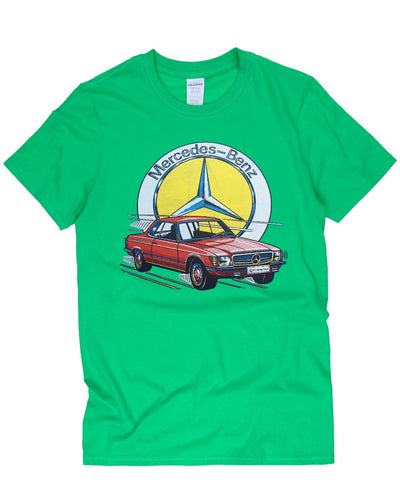 Vintage 70s Mercedes Benz Vinyl Transfer T-Shirt