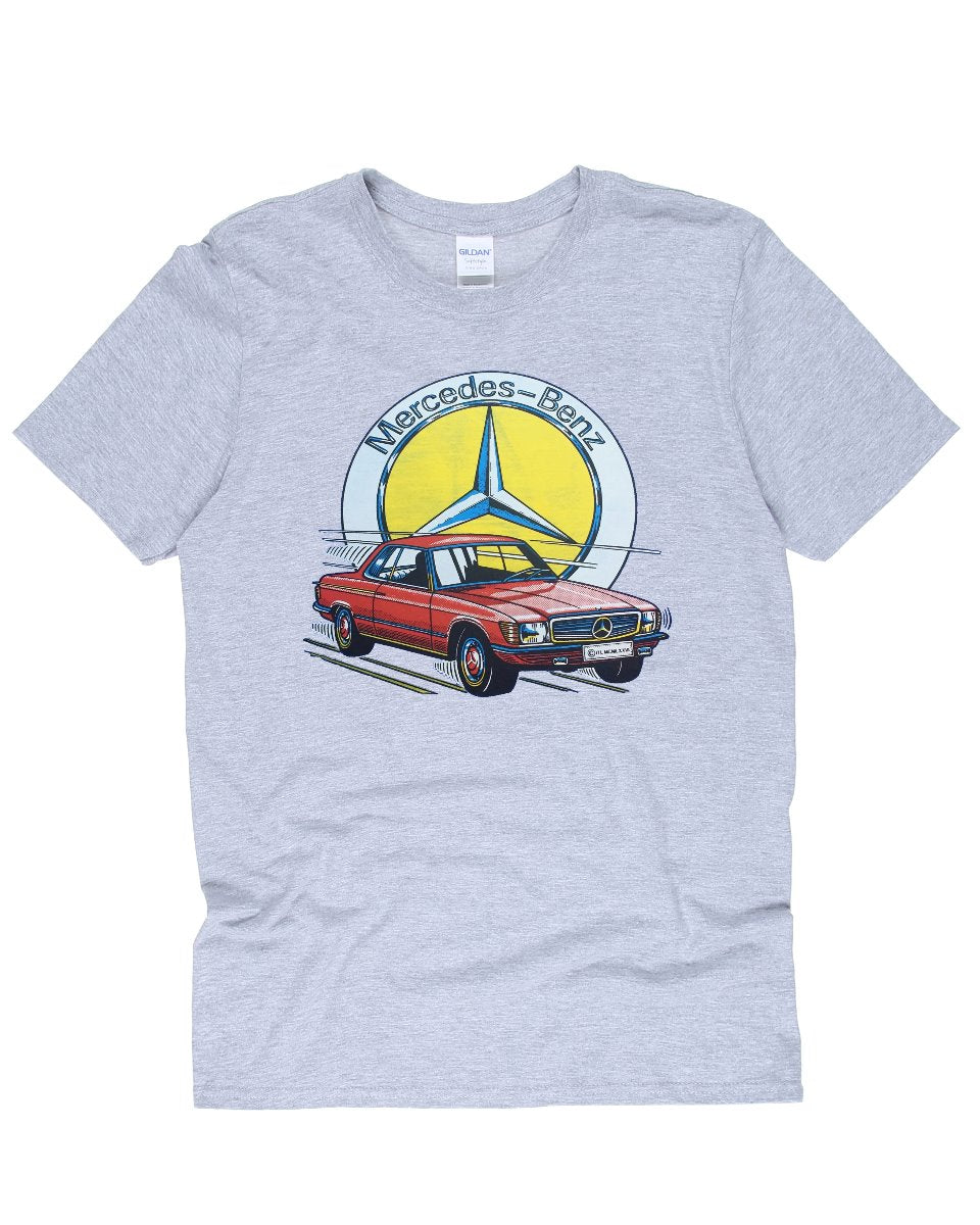 Vintage 70s Mercedes Benz Vinyl Transfer T-Shirt