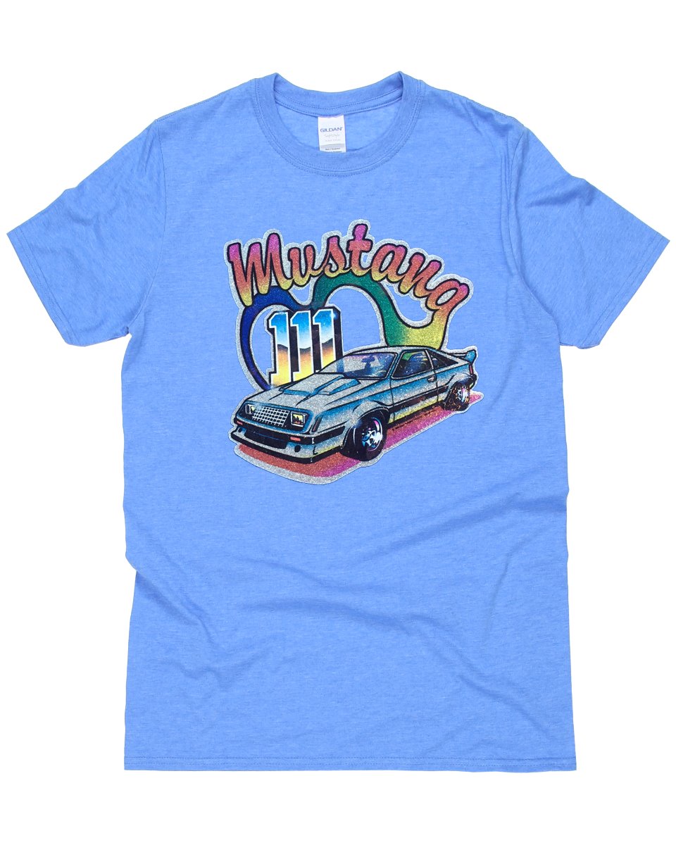 Vintage 70s Mustang Vinyl Transfer T-Shirt