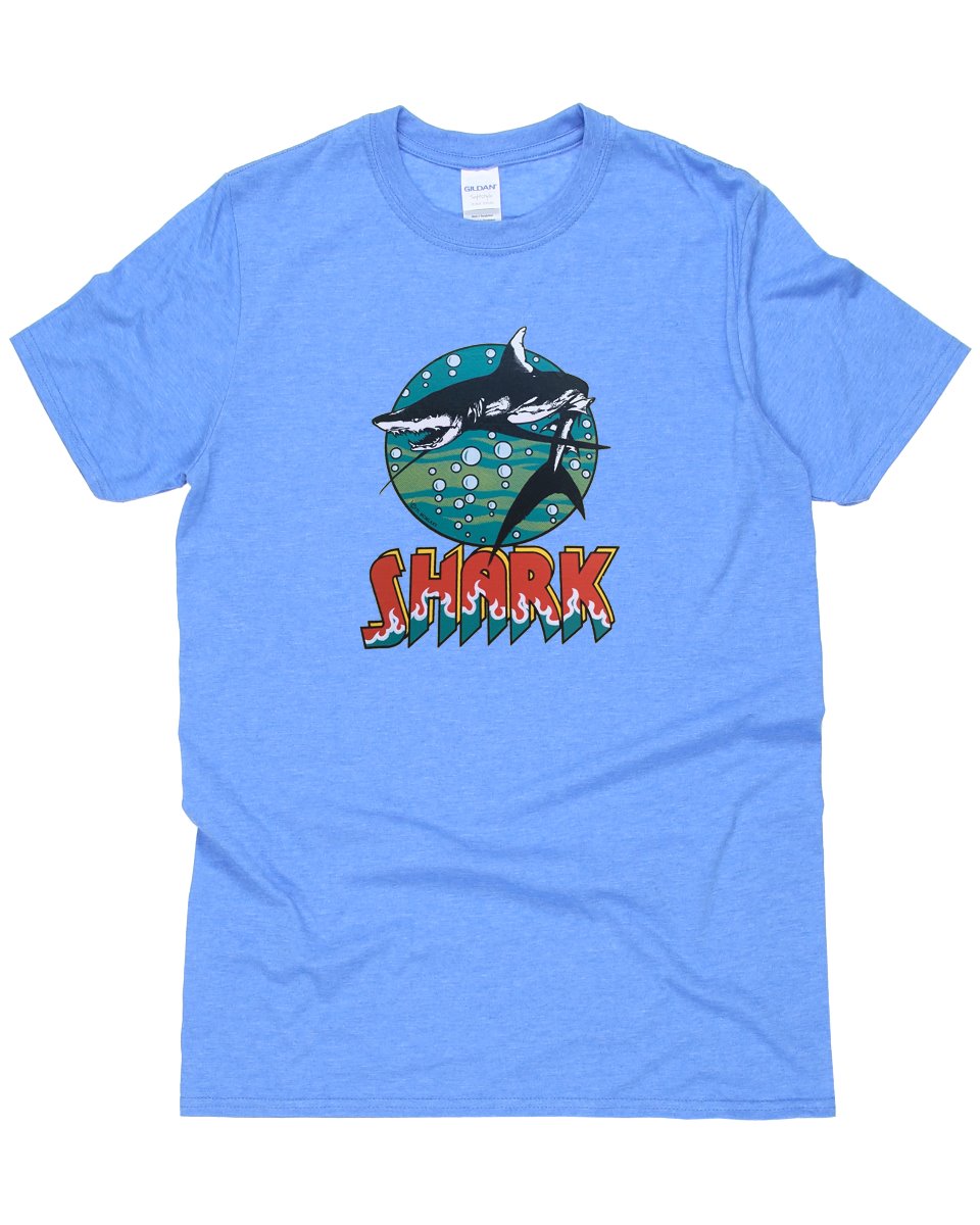 Vintage 70s Shark Vinyl Transfer T-Shirt