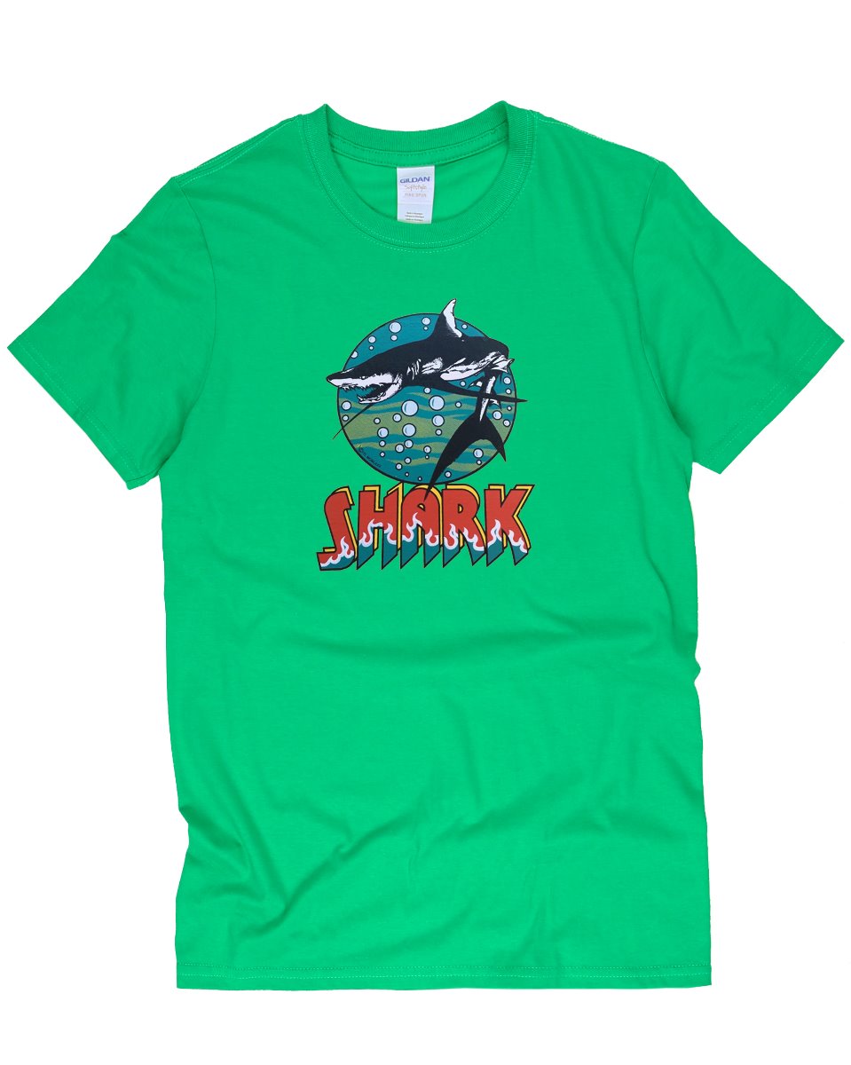 Vintage 70s Shark Vinyl Transfer T-Shirt