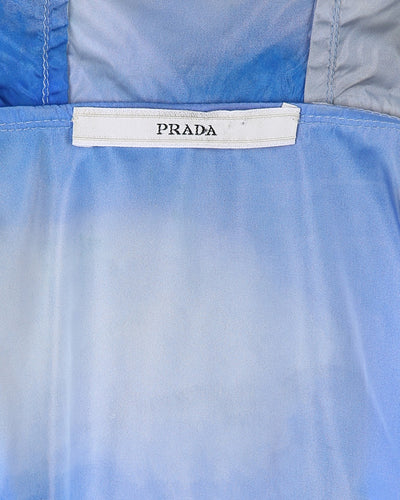 PRADA S/S 2010 BLUE TROPICAL PRINT WINDBREAKER - S