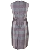 Burberry Purple Nova Check Sleeveless Dress - S