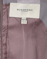 Burberry Purple Nova Check Sleeveless Dress - S
