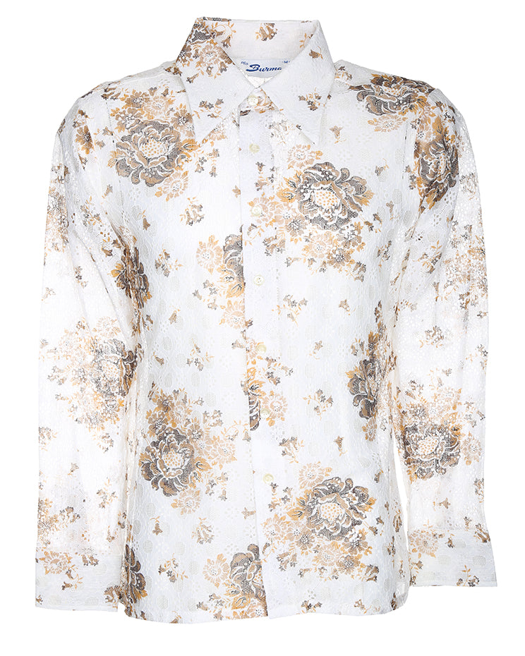 RARE 70S UNWORN DEADSTOCK OLEG CASSINI BURMA DISCO SHIRT - STYLE 66