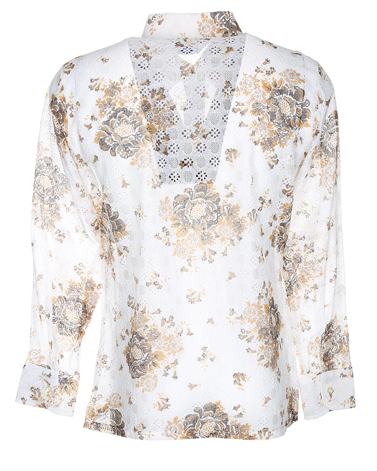 RARE 70S UNWORN DEADSTOCK OLEG CASSINI BURMA DISCO SHIRT - STYLE 66