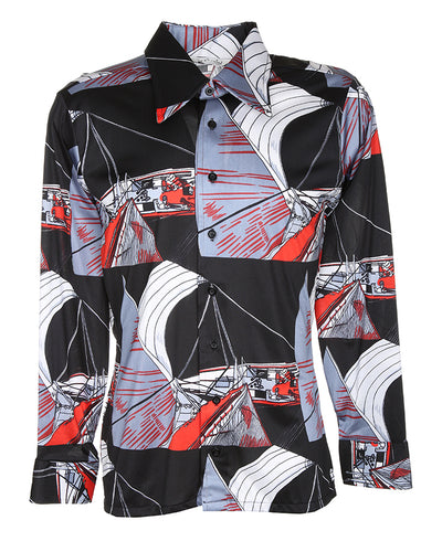RARE 70S UNWORN DEADSTOCK OLEG CASSINI BURMA DISCO SHIRT - STYLE 38