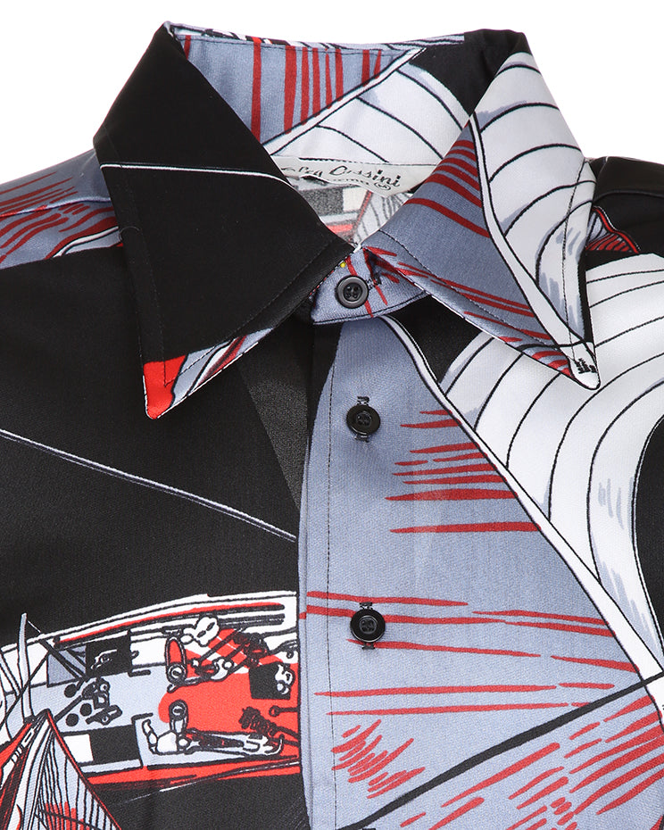 RARE 70S UNWORN DEADSTOCK OLEG CASSINI BURMA DISCO SHIRT - STYLE 38