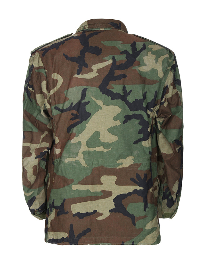 1986 Vintage US Army Woodland Camouflage M65 Field Jacket - Small
