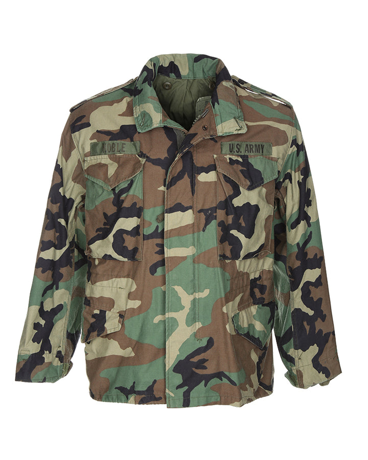 1996 Vintage US Army Woodland Camouflage M65 Field Jacket - Small