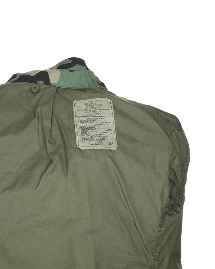 1996 Vintage US Army Woodland Camouflage M65 Field Jacket - Small