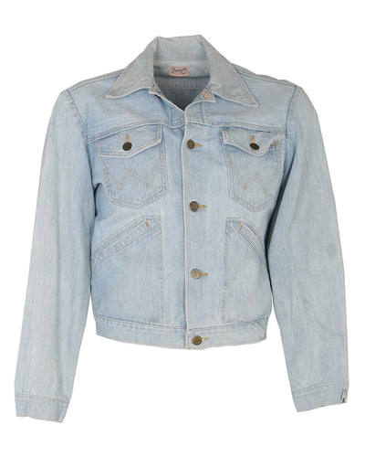 Vintage 60s Wrangler Denim Jacket Light Wash - M