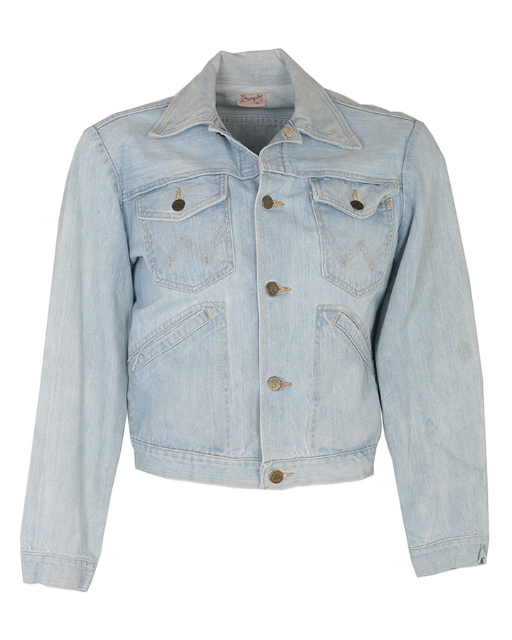 Vintage 60s Wrangler Denim Jacket Light Wash - M
