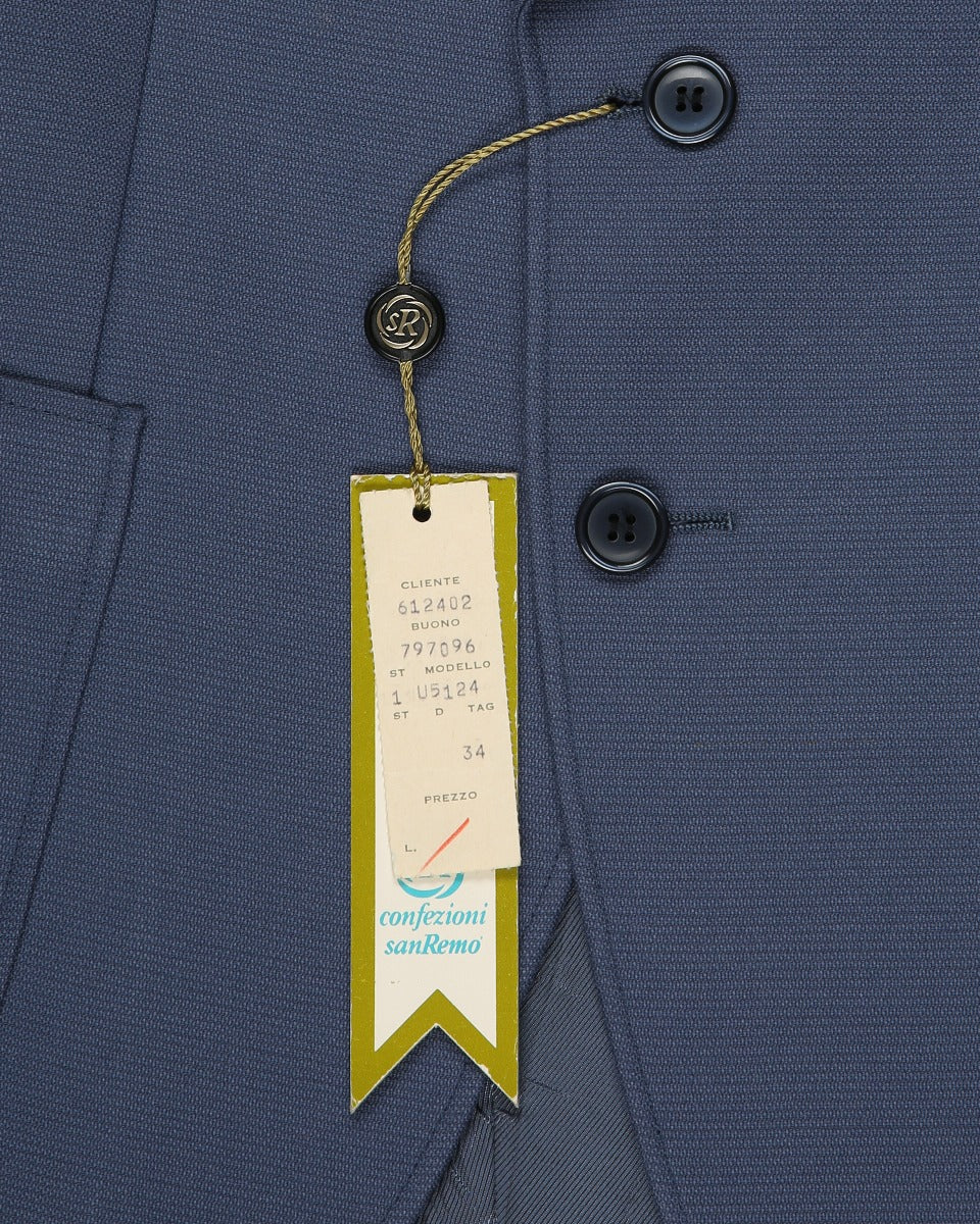 1970s Deadstock children blue blazer jacket - 6 yr