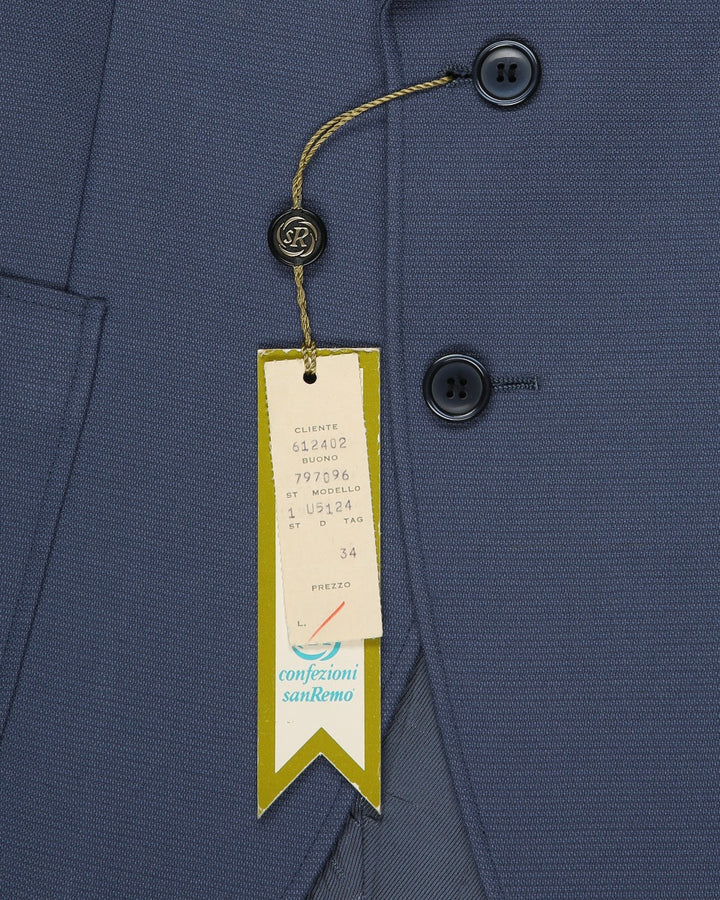 1970s Deadstock children blue blazer jacket - 6 yr
