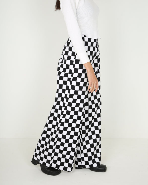 Rokit Originals Jury Trousers - Black & White