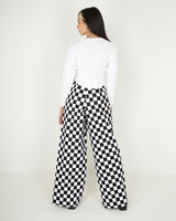 Rokit Originals Jury Trousers - Black &amp; White