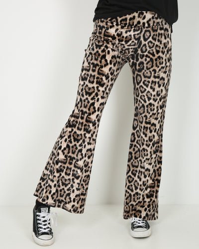 Rokit Originals Velour Lounge Trousers - Leopard Print