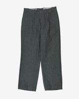 1980's Vintage Swiss Army Blue/Grey Wool Trousers - 32"x26"