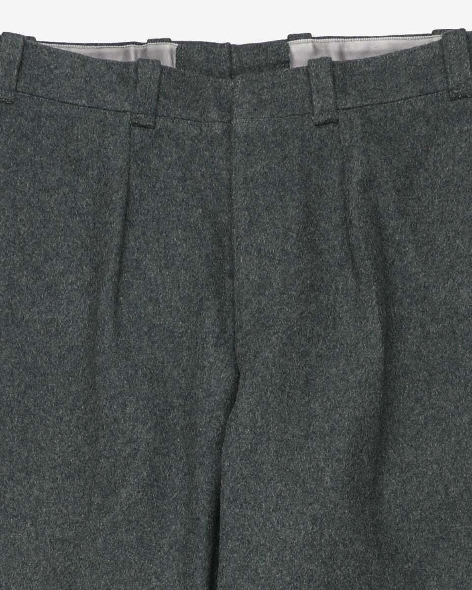 1980's Vintage Swiss Army Blue/Grey Wool Trousers - 32"x26"