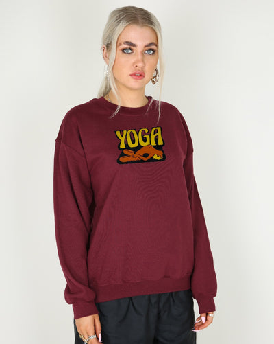 Vintage 70s Yoga Transfer Sweatshirt